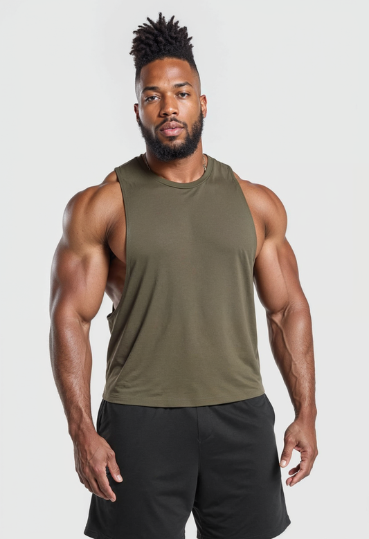 Army Green - T101 - Muscle Daddy - Drop Arm
