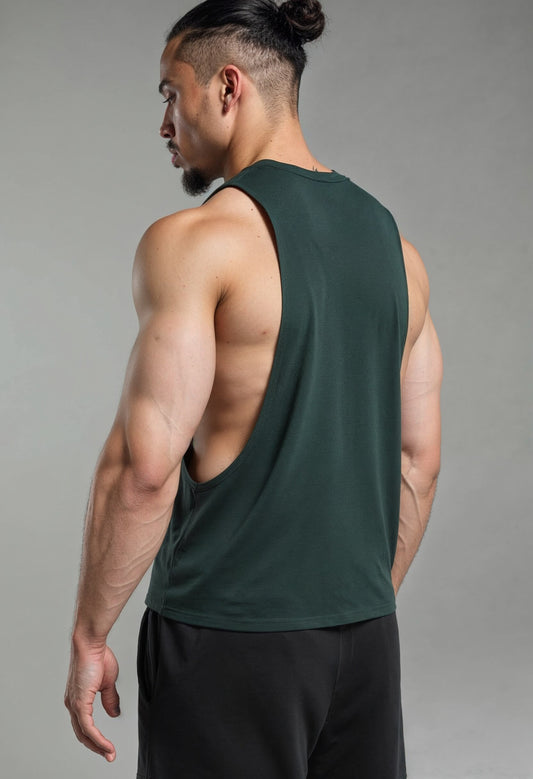 Dark Green - T101 - Muscle Daddy - Drop Arm