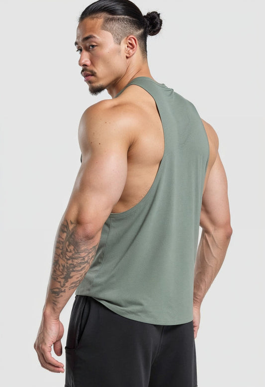 Sage Green - T101 - Muscle Daddy - Drop Arm