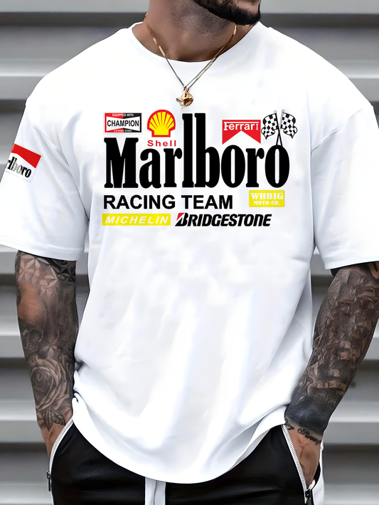 T-Shirt - Racing Brands - White - Oversized