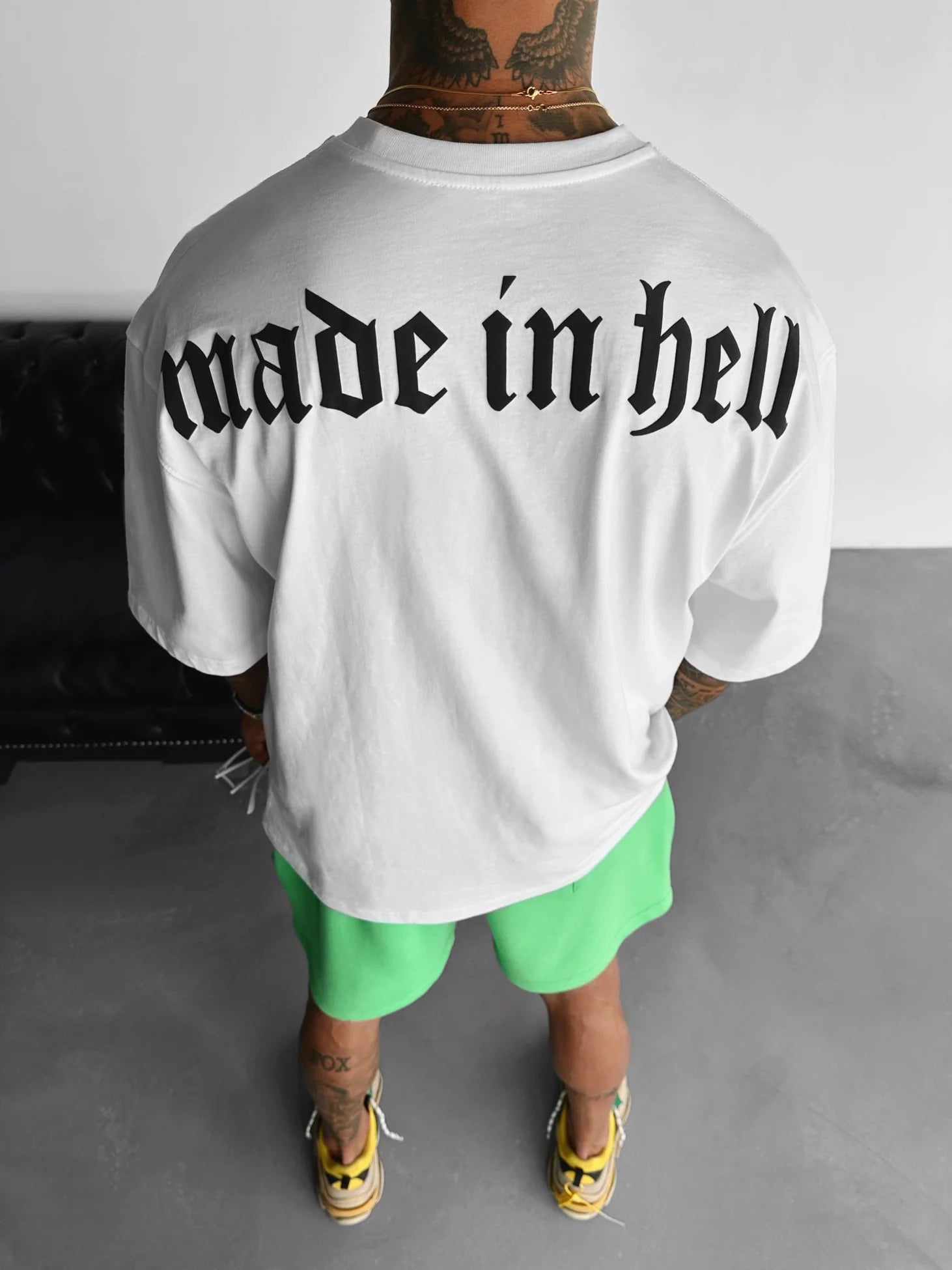 Made in Hell - Gym Oversized T Shirt Strong Soul Shirts & Tops