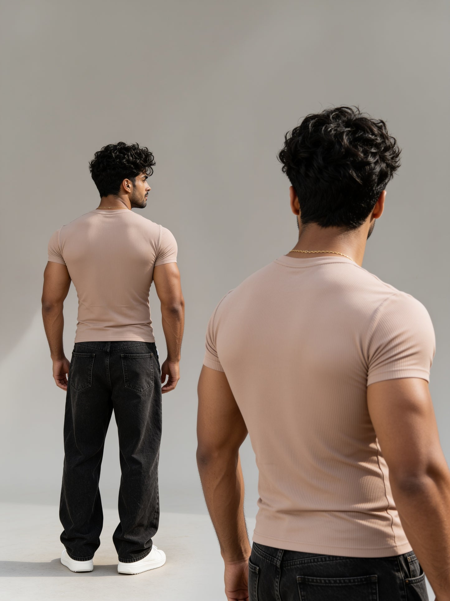 Rose - Slim Fit - T-Shirt Ribbed