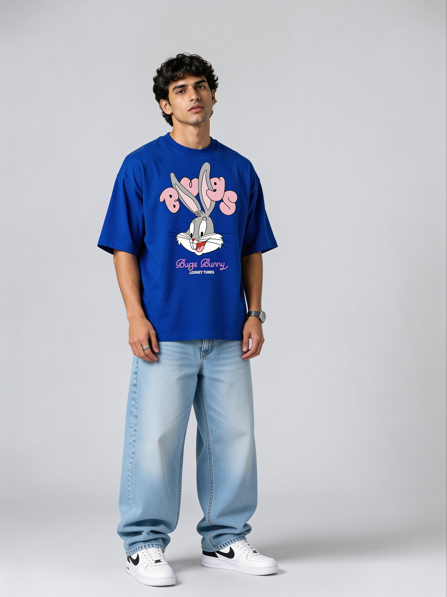 T-Shirt - Black - Bugs - Oversized