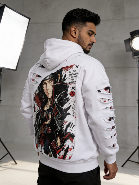 Itachi Rip & Reveal - Two-Layer Oversized Hoodie