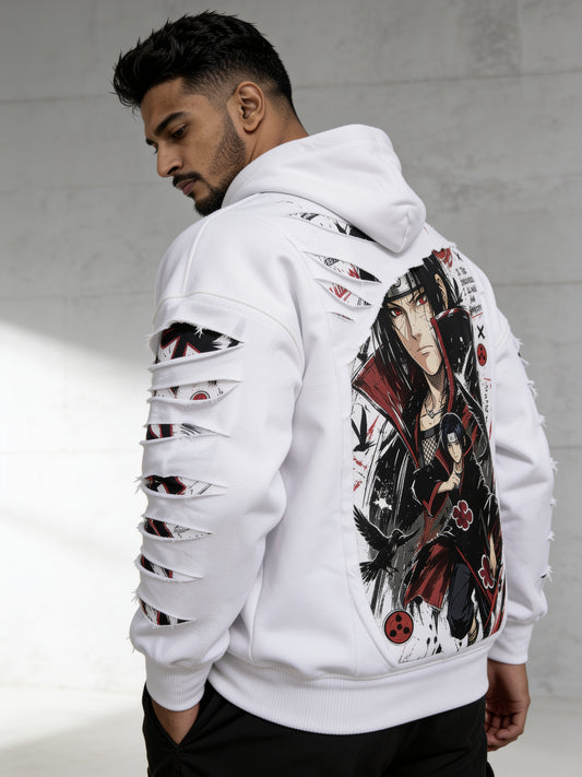 Itachi Rip & Reveal - Two-Layer Oversized Hoodie