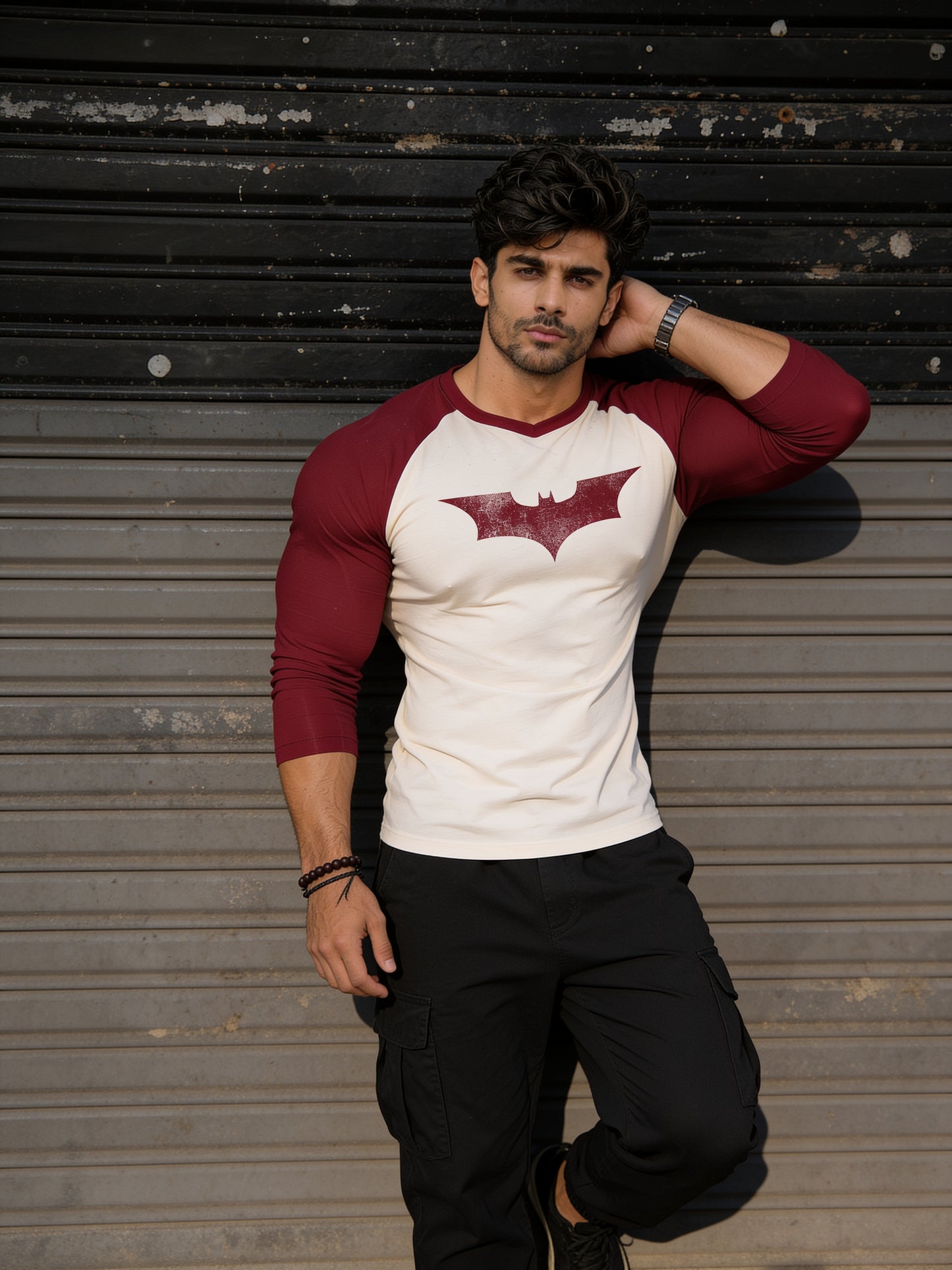 Vintage Bat - Slim Fit - T-Shirt