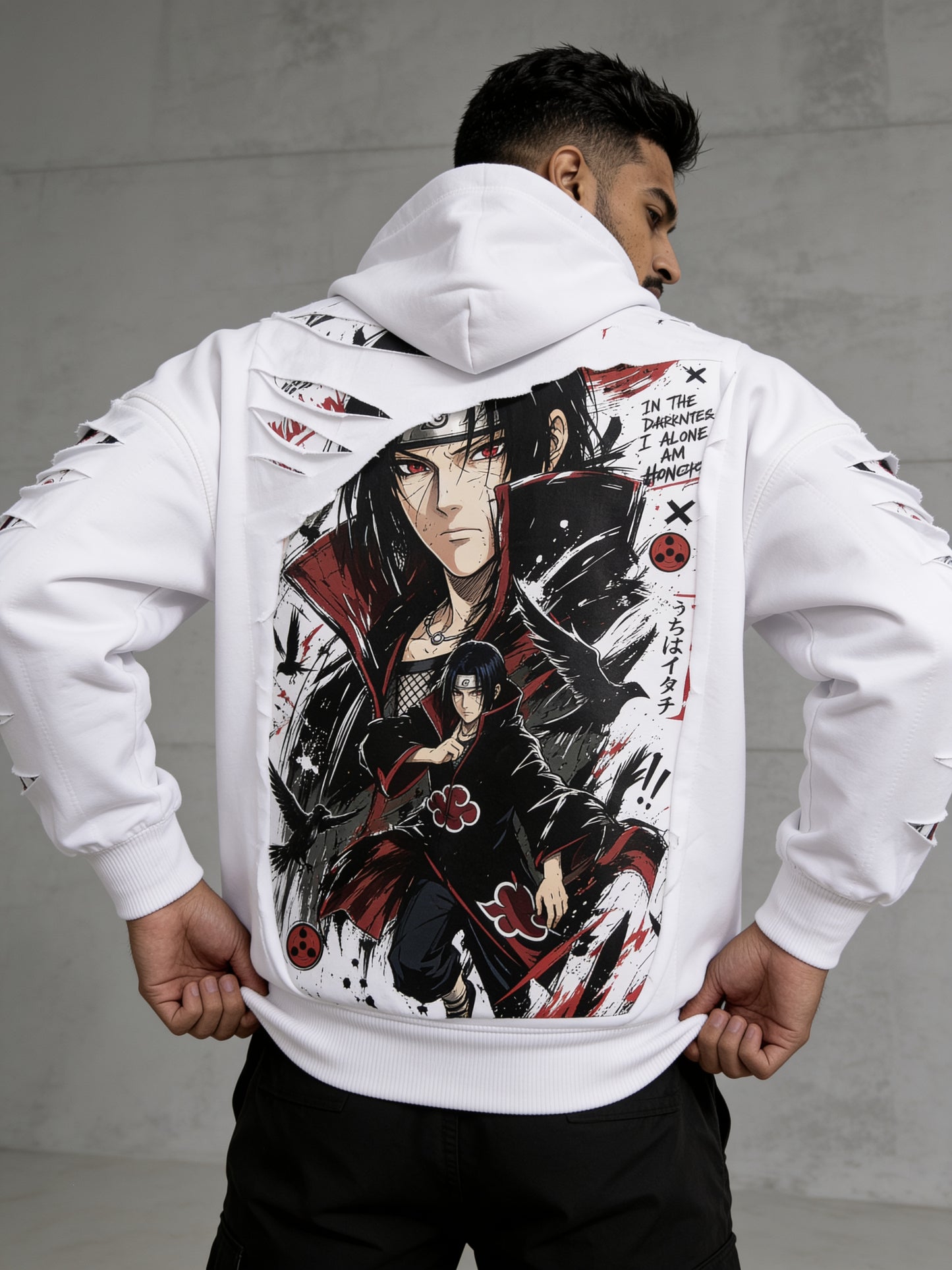Itachi Rip & Reveal - Two-Layer Oversized Hoodie