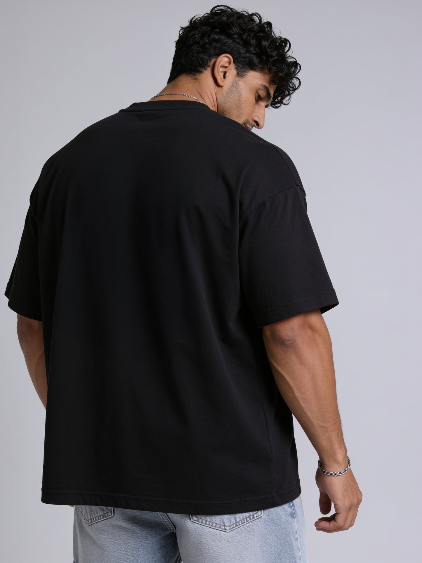 T-Shirt - Black - Popeye - Oversized