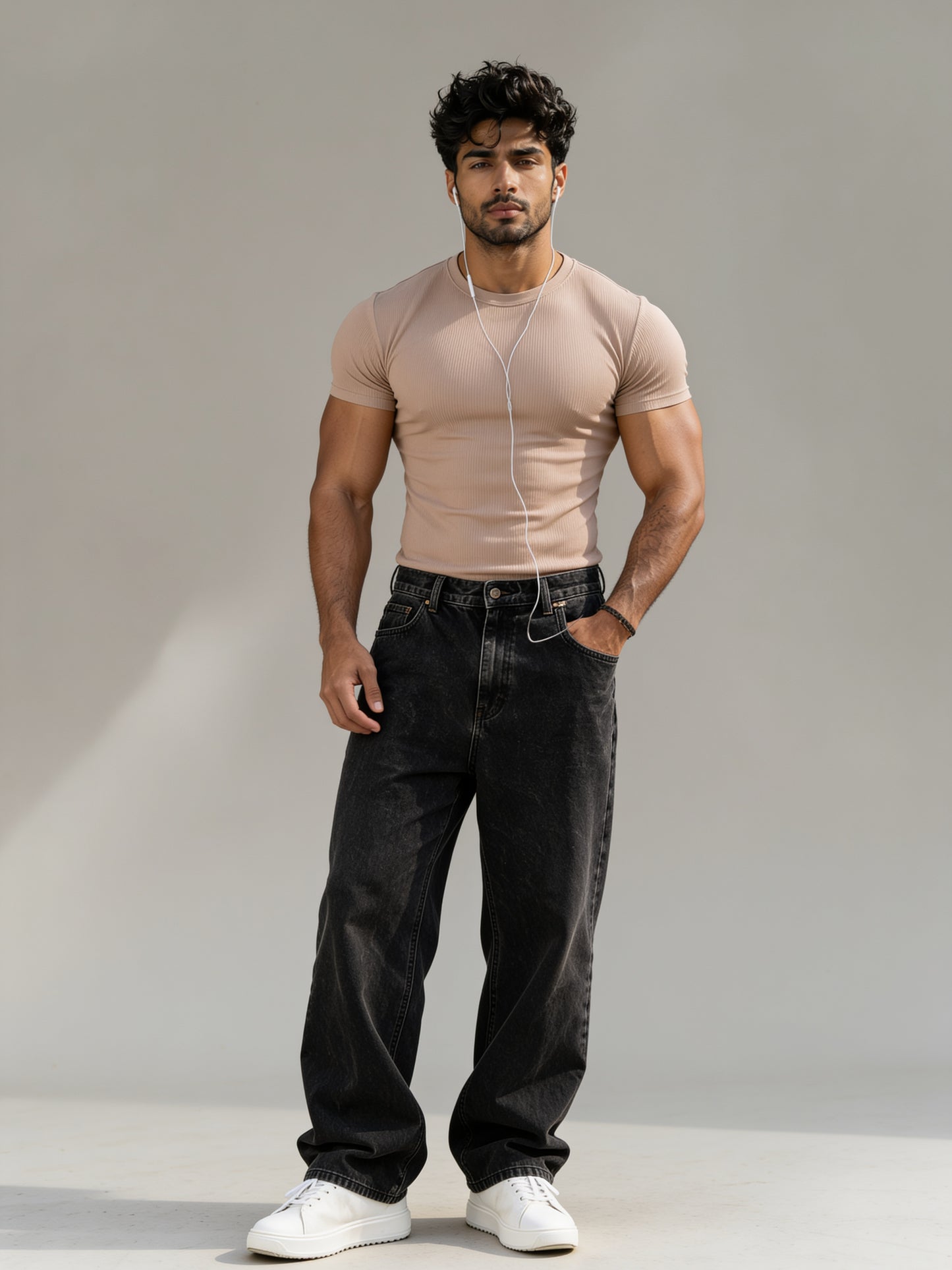 Rose - Slim Fit - T-Shirt Ribbed