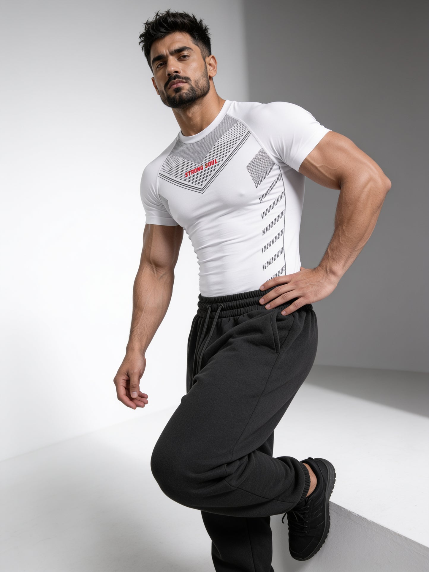 White - Core - Cotton Lycra Compression