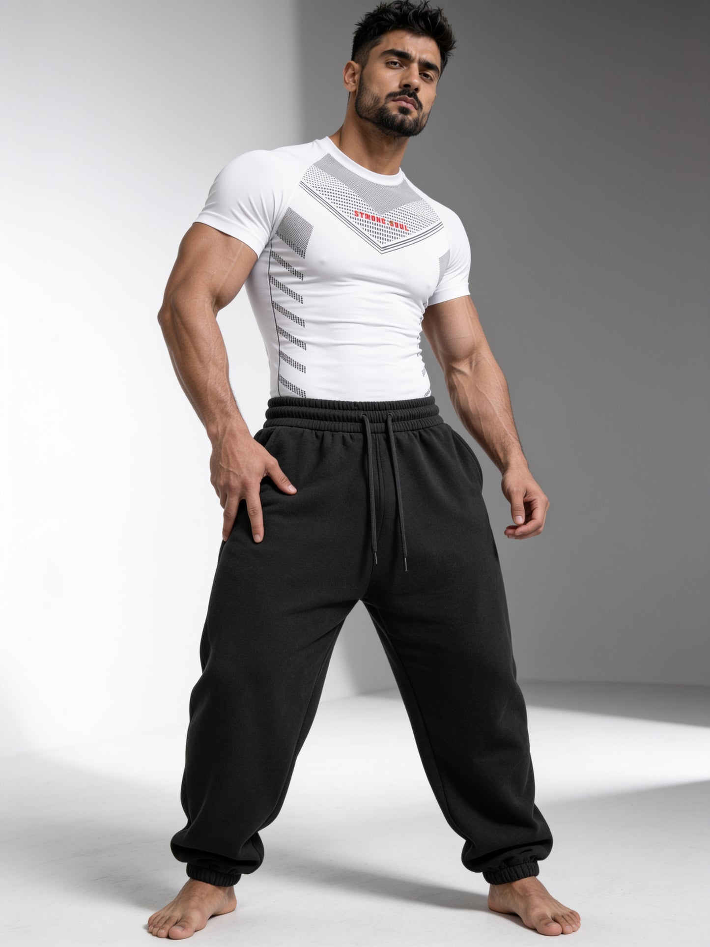 White - Core - Cotton Lycra Compression