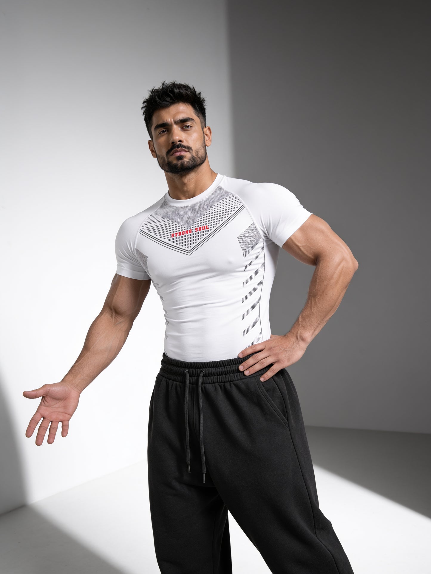 White - Core - Cotton Lycra Compression