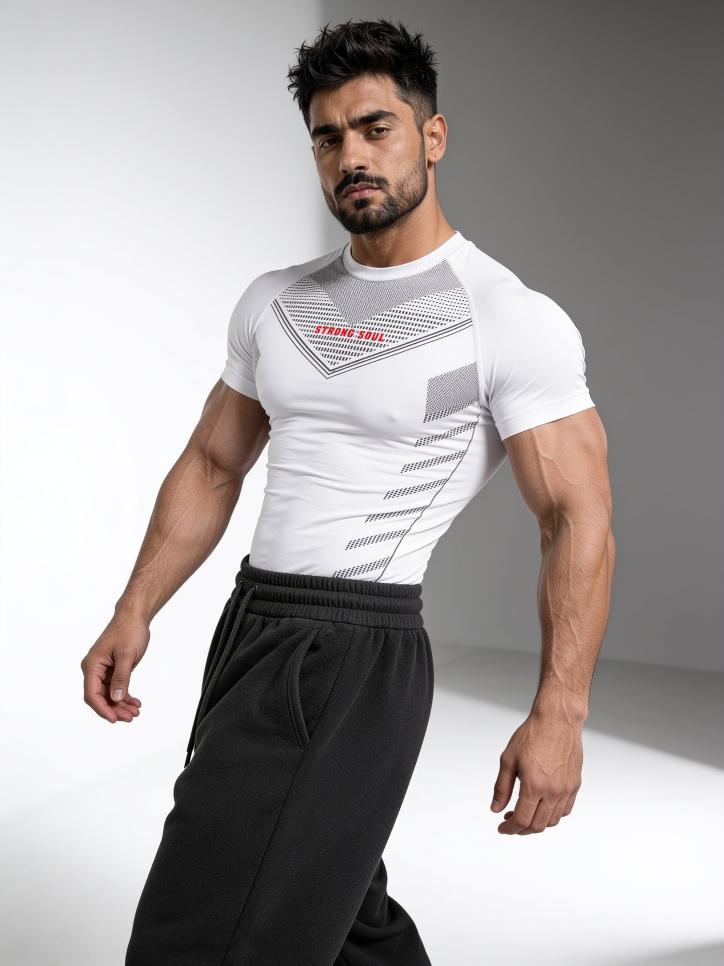 White - Core - Cotton Lycra Compression