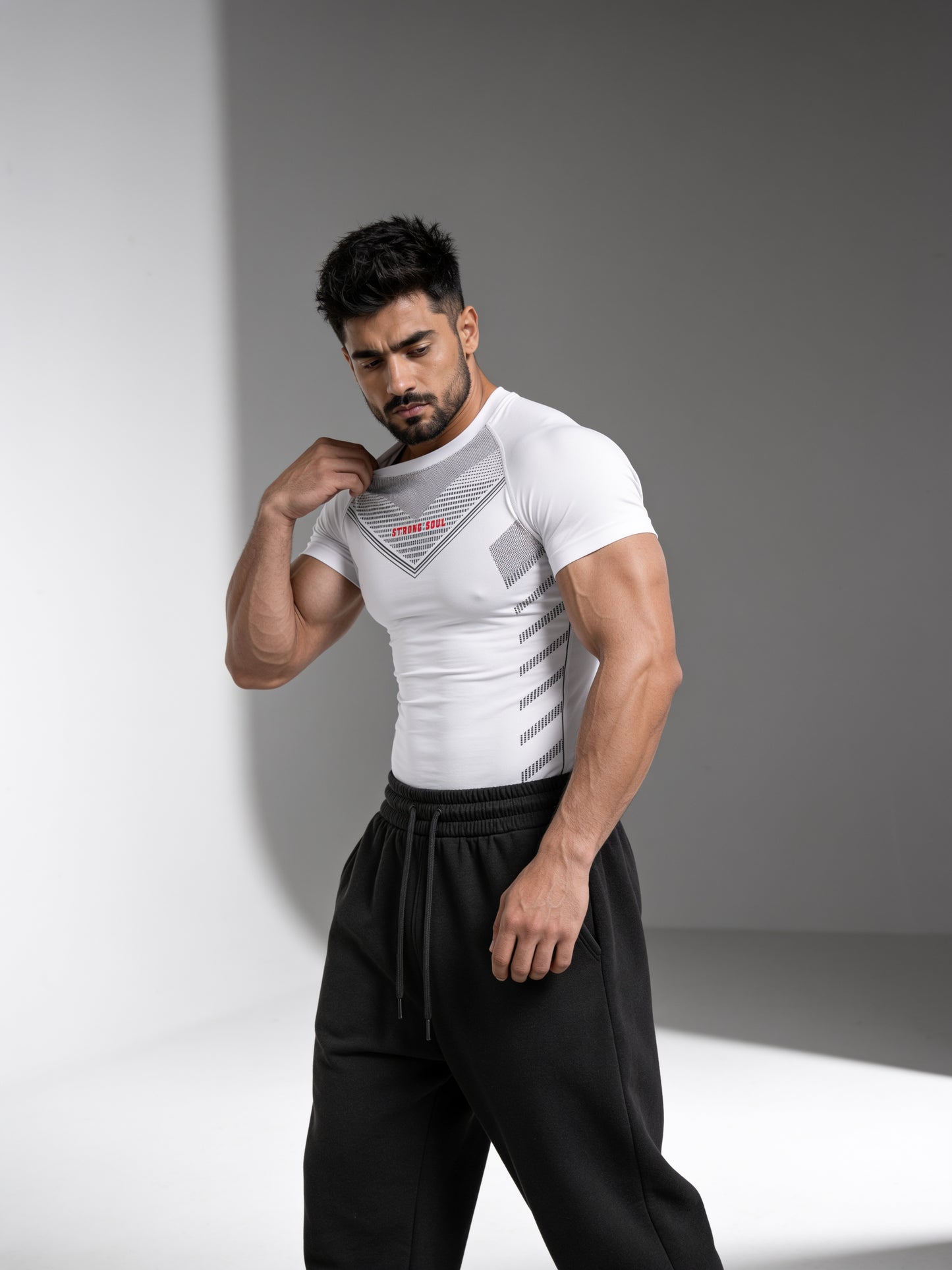 White - Core - Cotton Lycra Compression