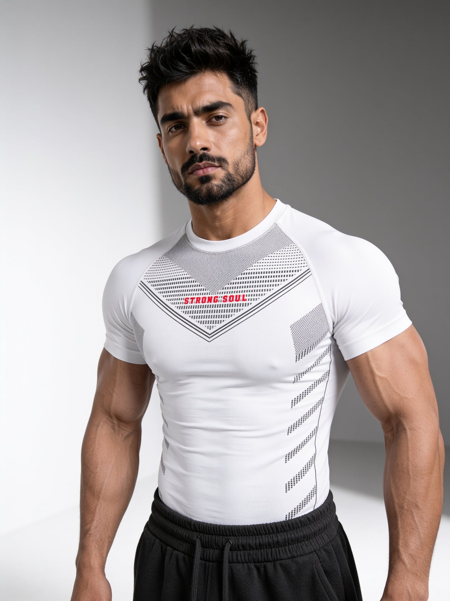 White - Core - Cotton Lycra Compression