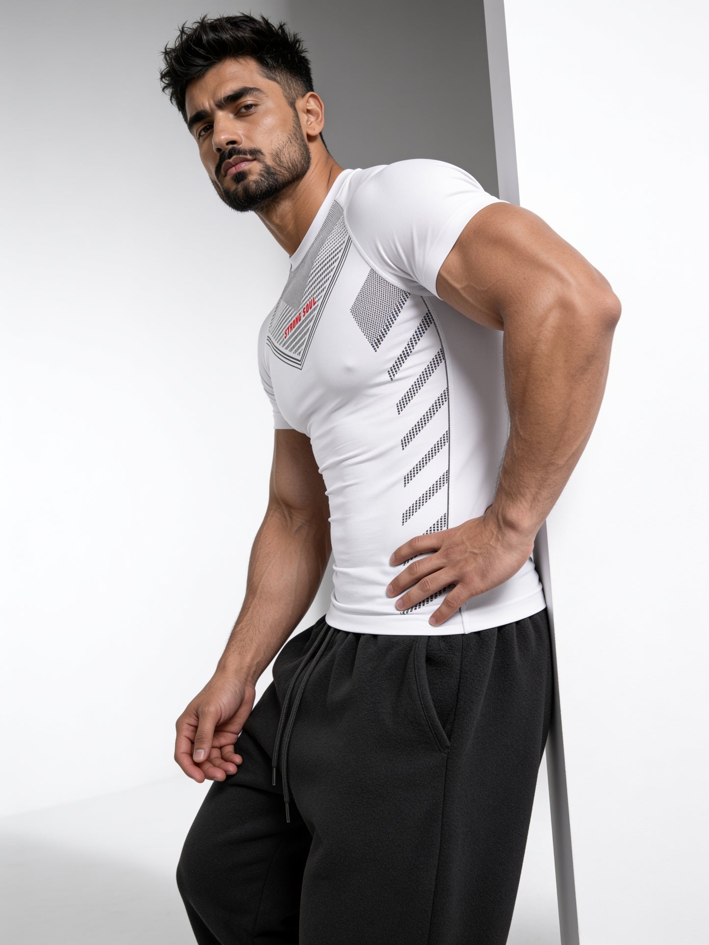 White - Core - Cotton Lycra Compression