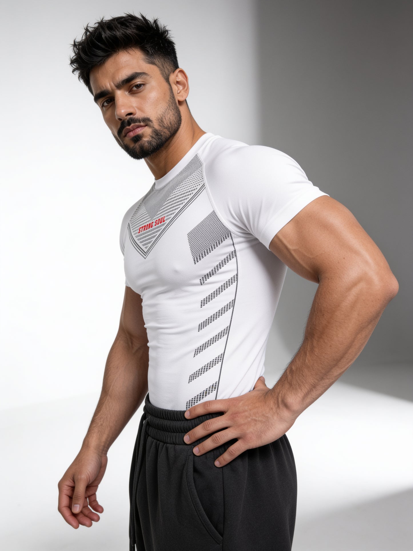White - Core - Cotton Lycra Compression