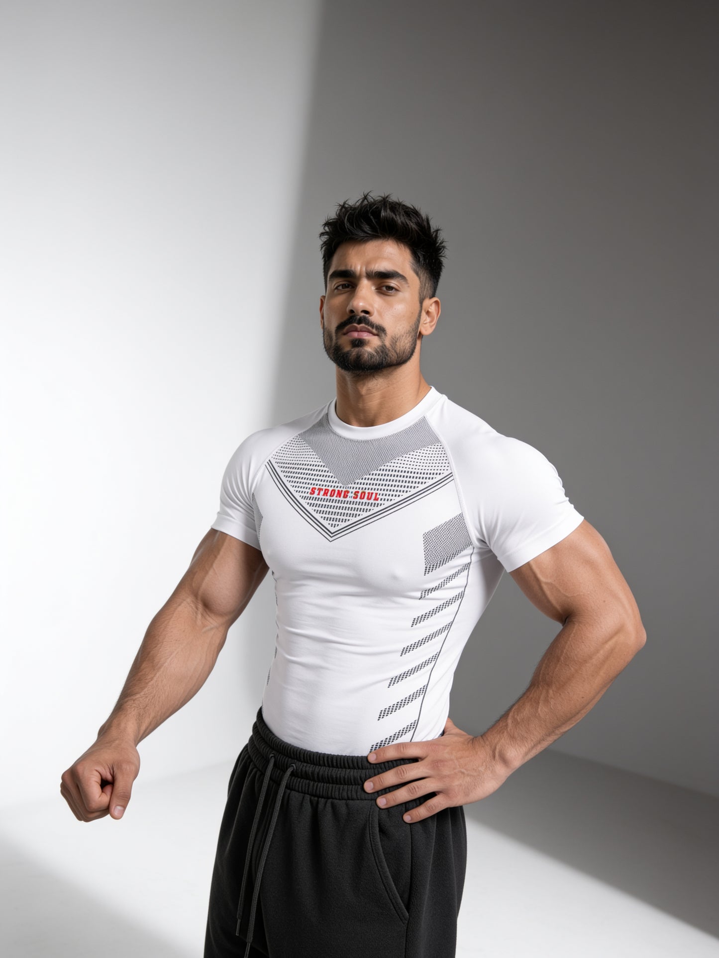 White - Core - Cotton Lycra Compression