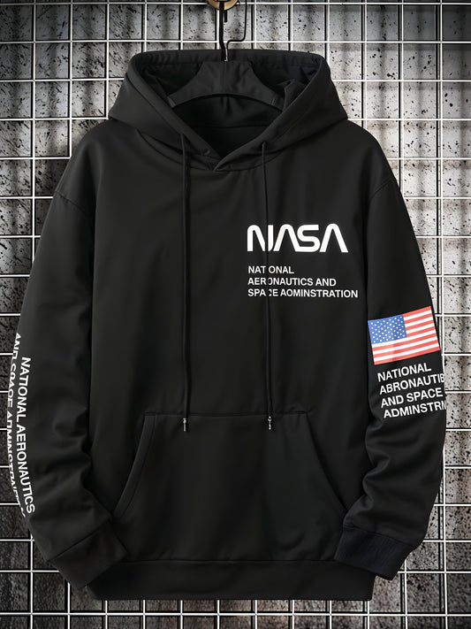 NASA - Black - Oversized Hoodie 400 GSM