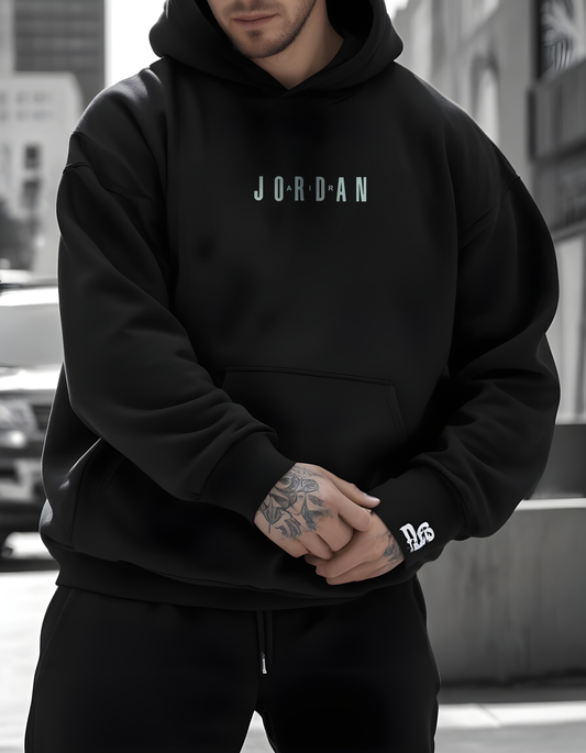 Jordan Fan Art - Black - Oversized Hoodie 400 GSM