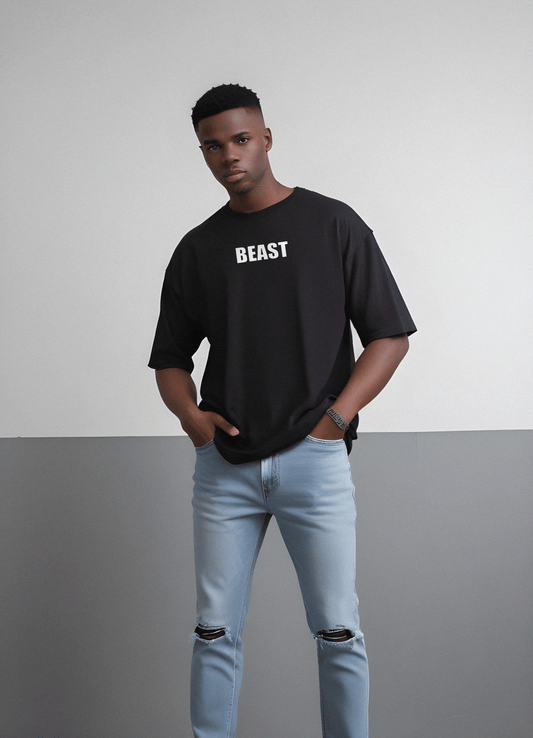 Beast Flight - Black - Oversized T Shirt Strong Soul Shirts & Tops