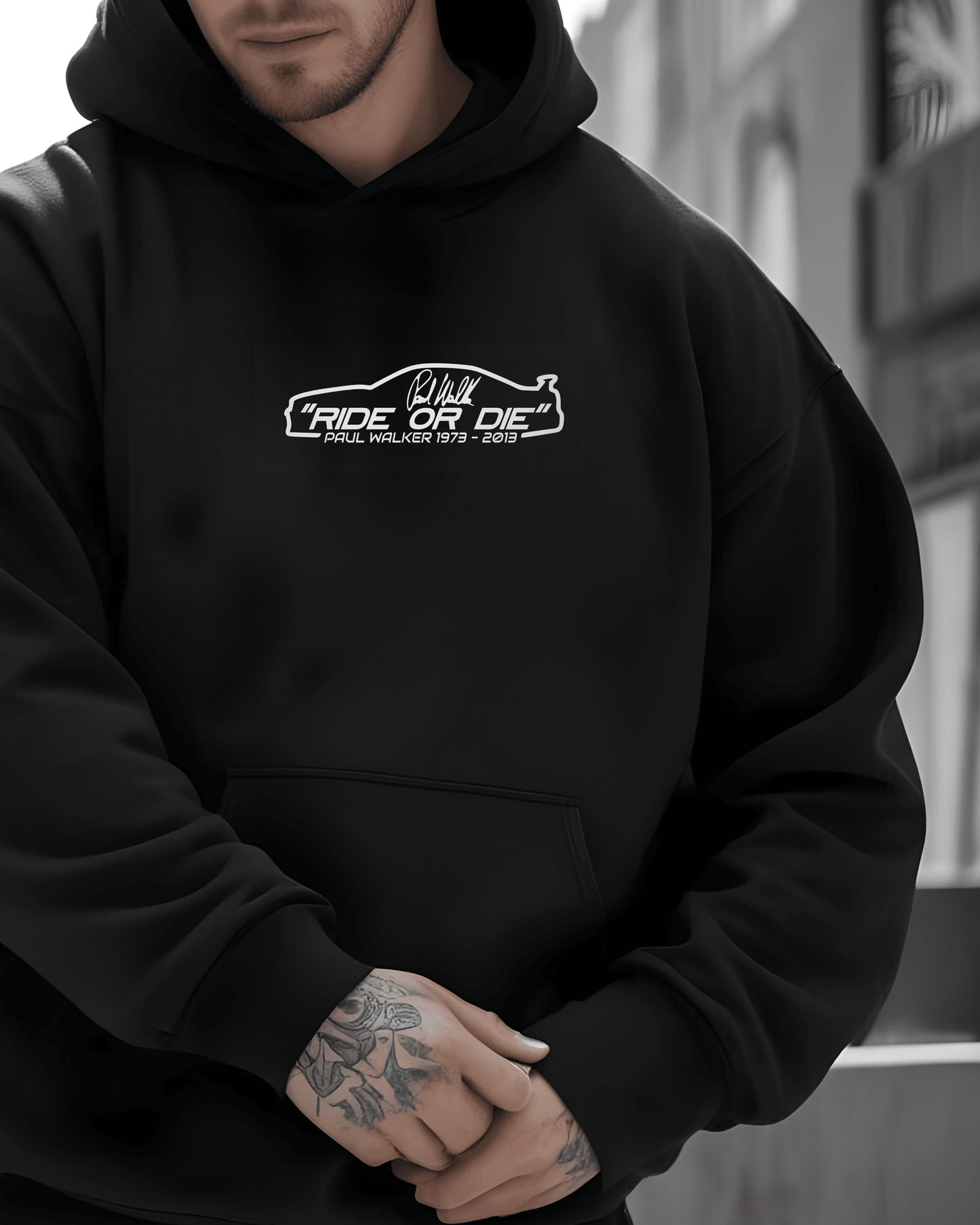 Paul Walker - Fast & Furious - Oversized Hoodie 400 GSM