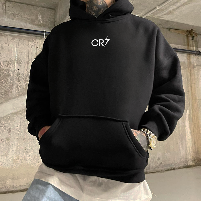 Ronaldo CR7 - Black - Oversized Hoodie 400 GSM