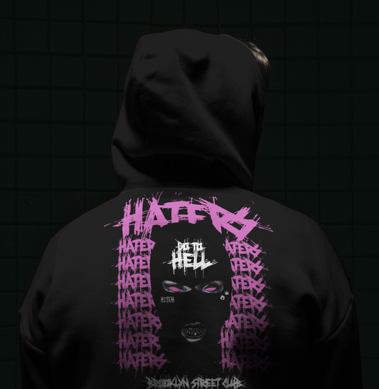 Haters Go to Hell - Black - Unisex Hoodie Strong Soul Hoodie