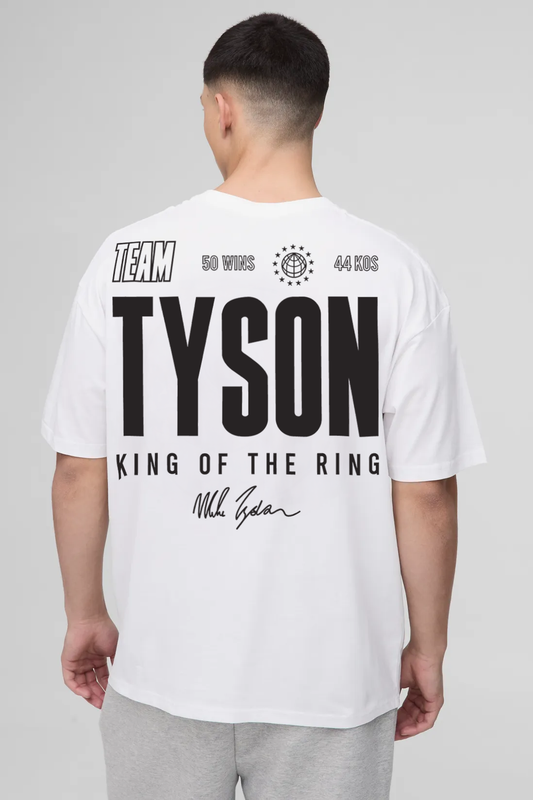 T-Shirt - White - King Of The Ring - Oversized