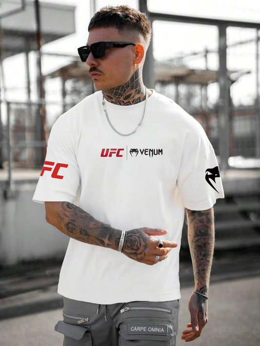 T-Shirt - UFC - White - Oversized