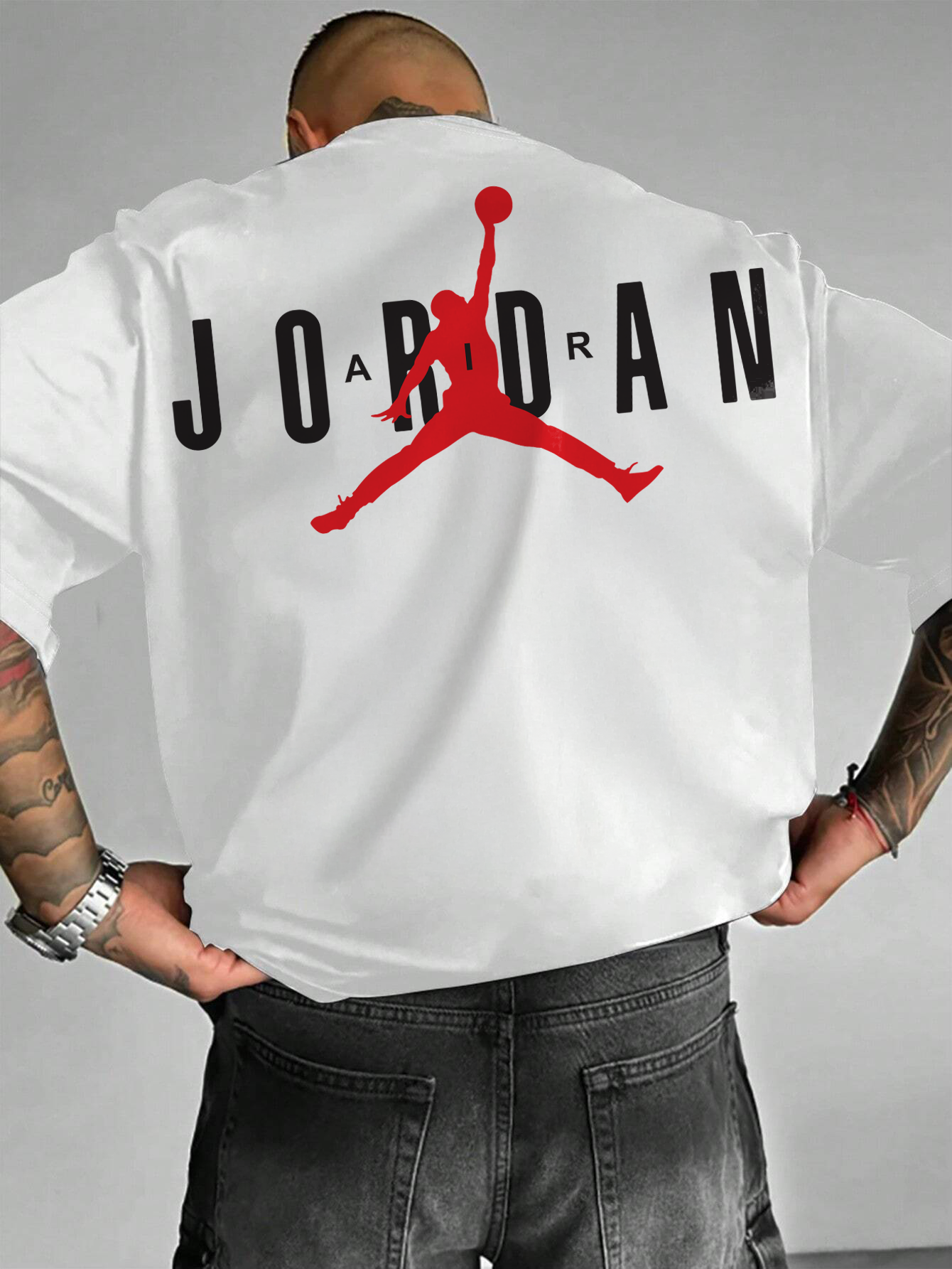 T-Shirt Jordan Air White Oversized