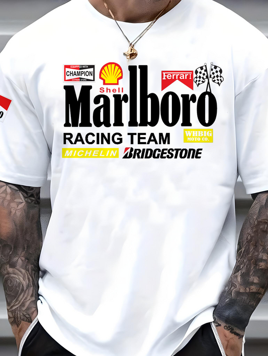 T-Shirt - Racing Brands - White - Oversized