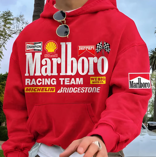 Racing Brands Hoodie - Red - Oversized Hoodie 400 GSM