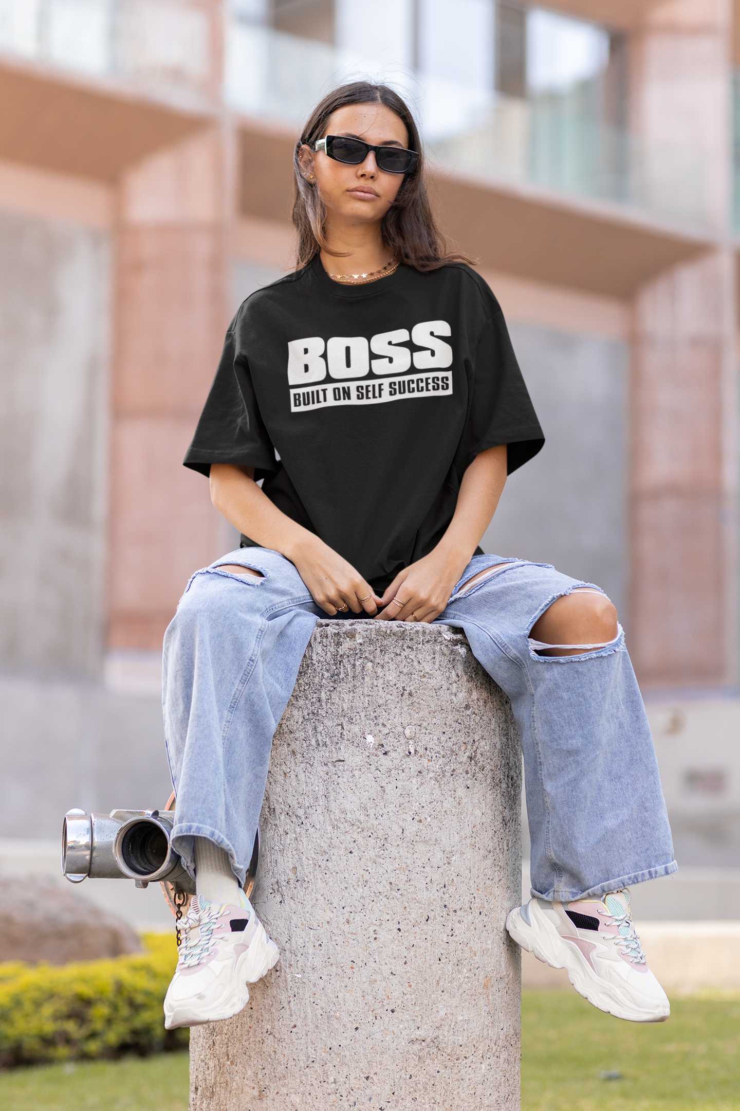 BOSS - Oversized T Shirt Strong Soul Shirts & Tops