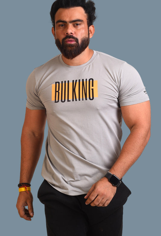 Gym T Shirt - Bulking - Men T-Shirt with premium cotton Lycra. The Sports T Shirt by Strong Soul