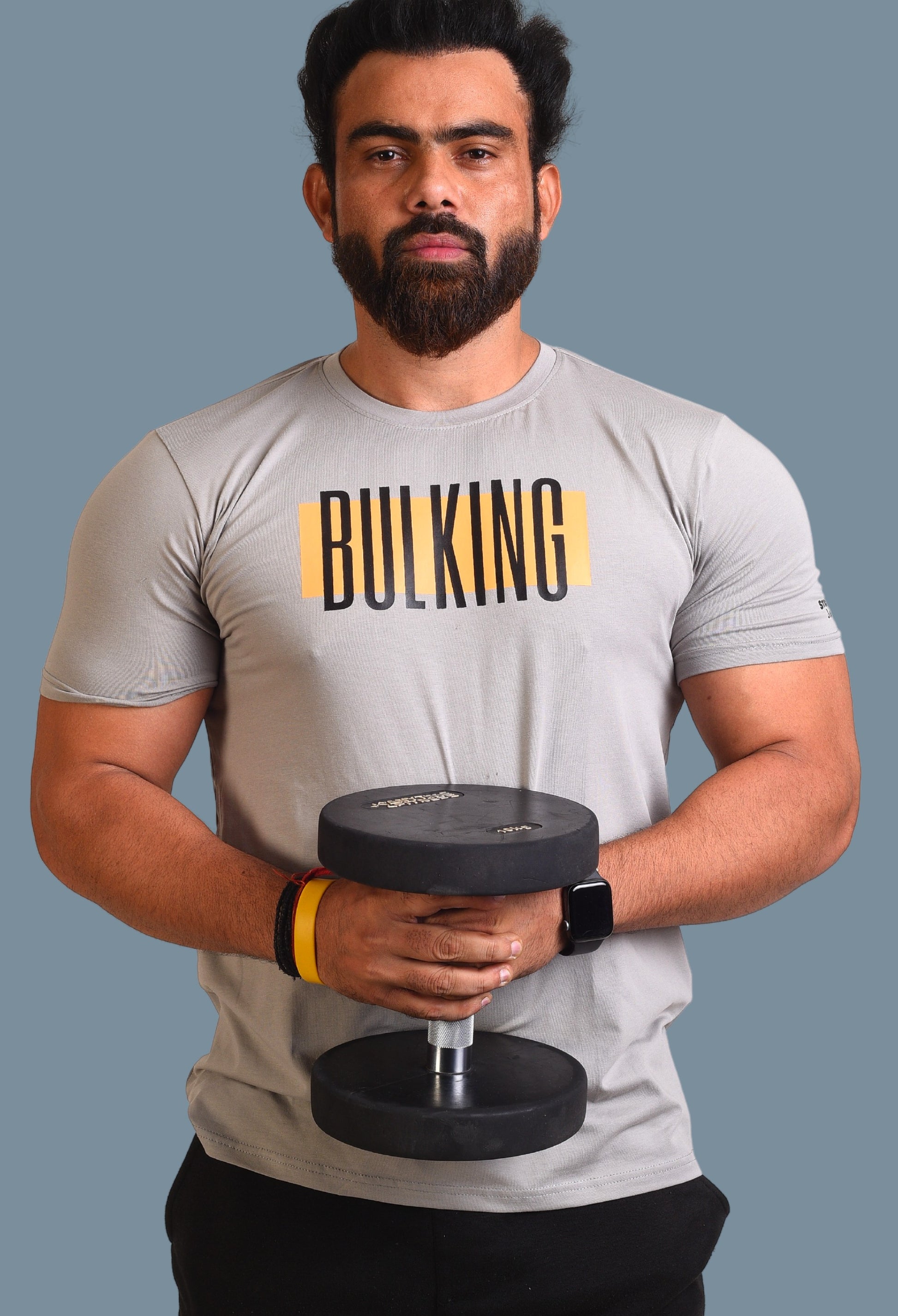 Gym T Shirt - Bulking - Men T-Shirt with premium cotton Lycra. The Sports T Shirt by Strong Soul