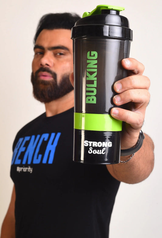 Bulking - Protein Shaker Pro 700ML - Green Strong Soul Accessories