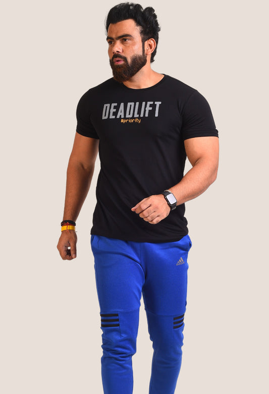 Gym T Shirt - Deadlift - Men T-Shirt with premium cotton Lycra. The Sports T Shirt by Strong Soul