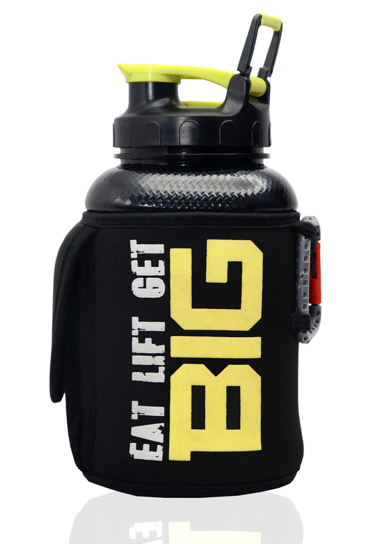 Eat Lift Get Big - Monster Gallon Gym Bottle 2.2L Strong Soul Gym Bottle