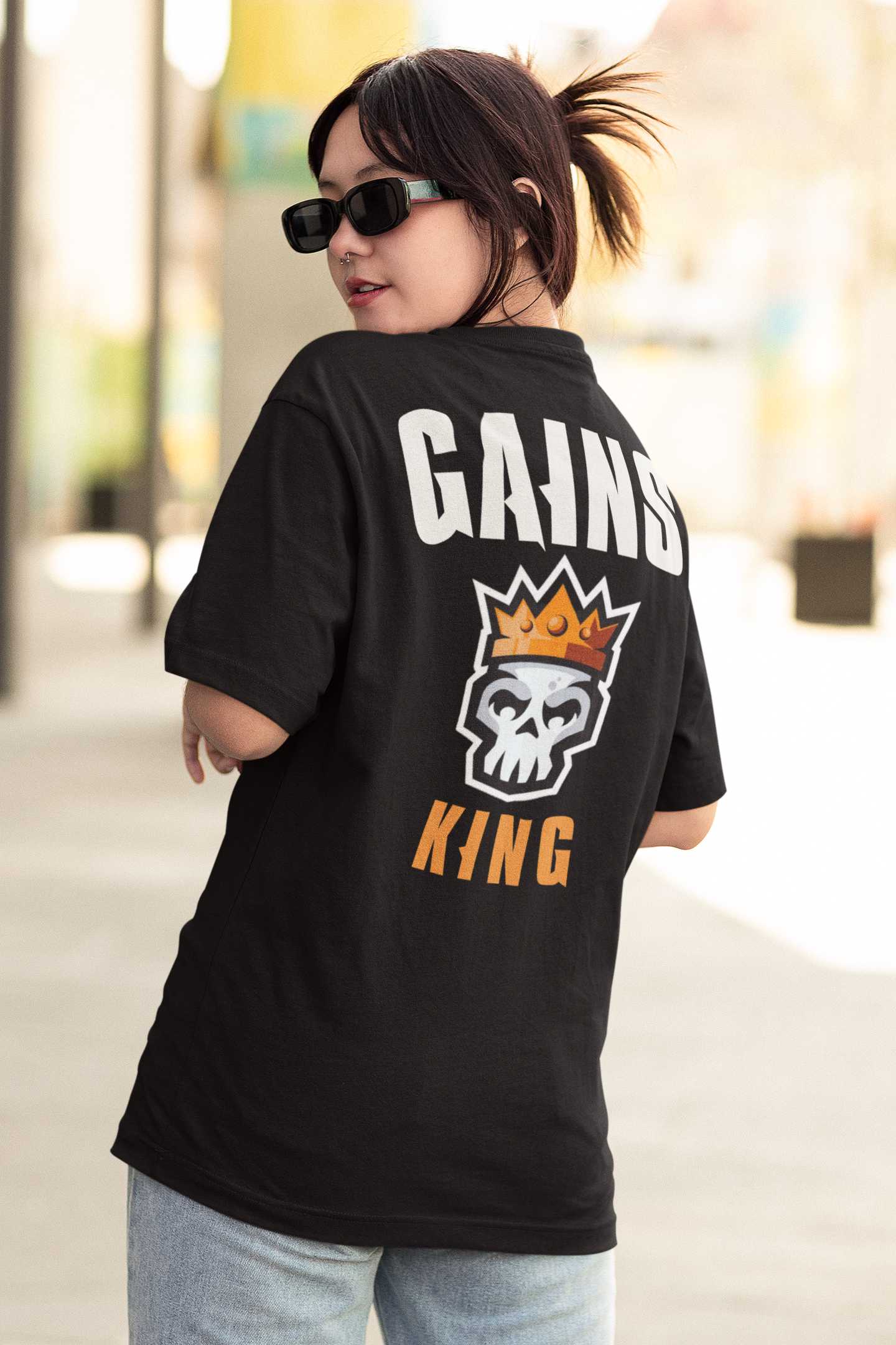 Gainz King - Gym Oversized T Shirt Strong Soul Shirts & Tops