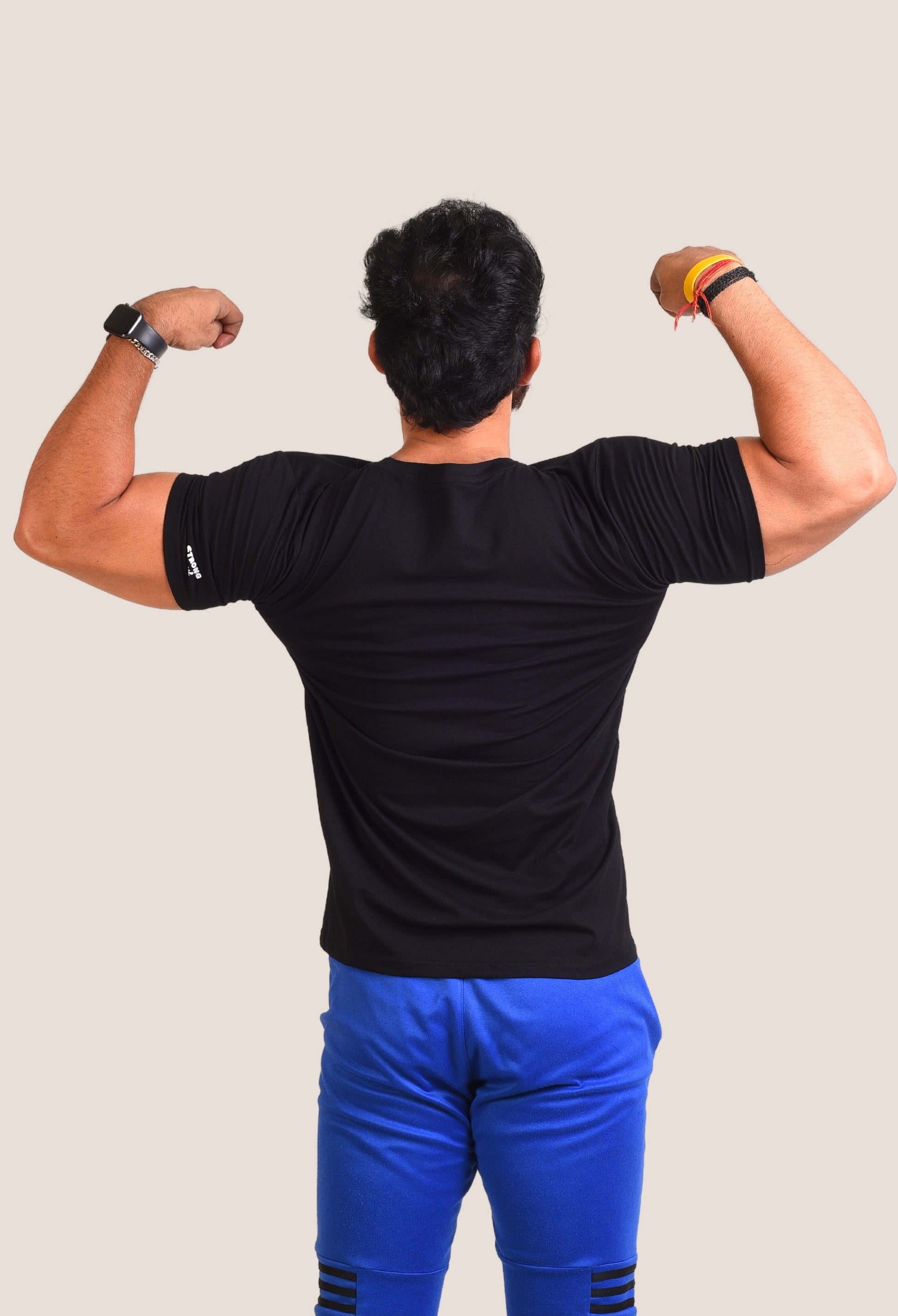 Gym T Shirt - Iron Strong - Men T-Shirt with premium cotton Lycra. The Sports T Shirt by Strong Soul