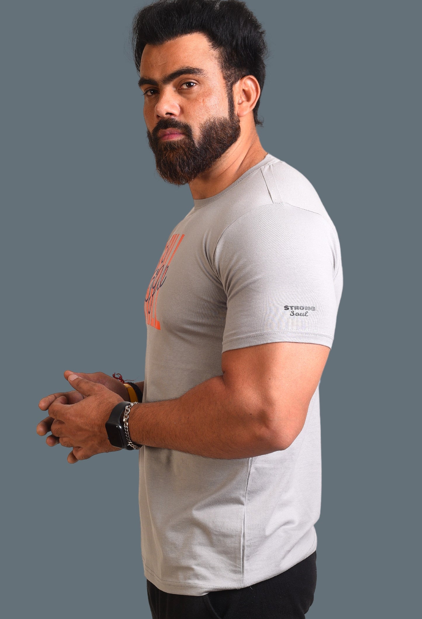 Gym T Shirt - Kill The Ego - Men T-Shirt with premium cotton Lycra. The Sports T Shirt by Strong Soul