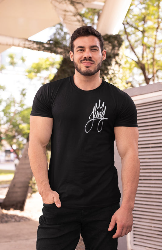 Gym T Shirt - Kind King with premium cotton Lycra. The Sports T Shirt by Strong Soul