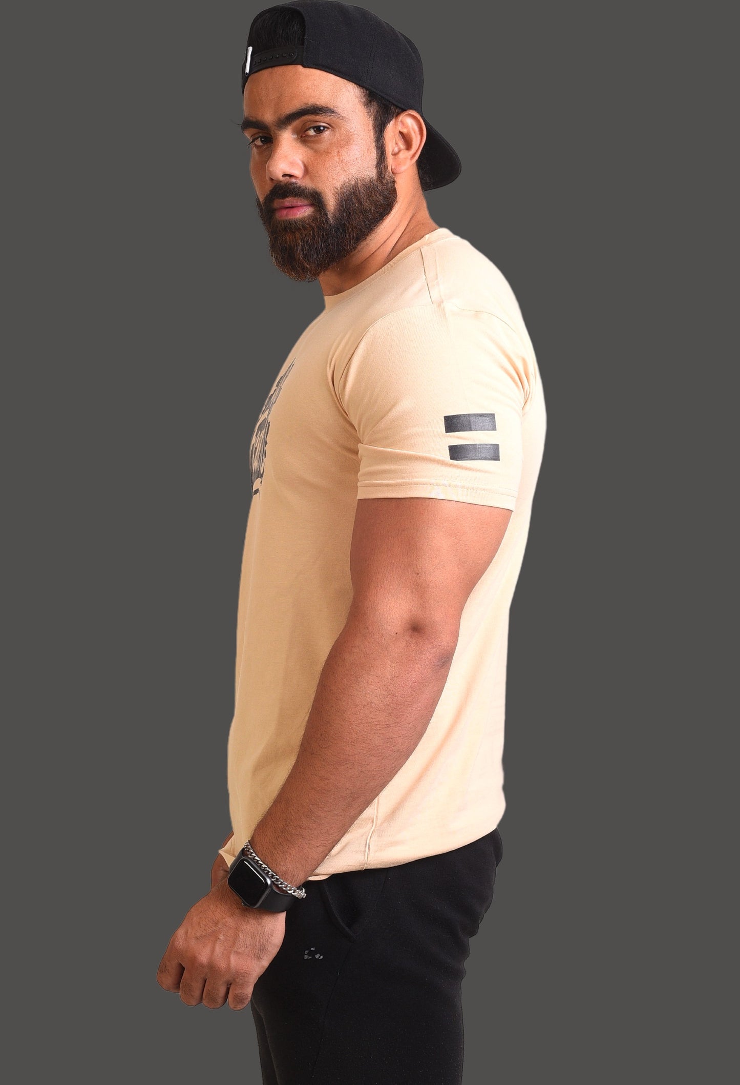 Gym T Shirt - No Fear with premium cotton Lycra. The Sports T Shirt by Strong Soul