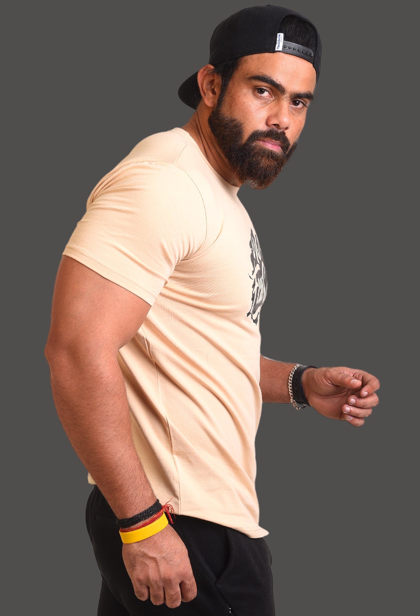 Gym T Shirt - No Fear with premium cotton Lycra. The Sports T Shirt by Strong Soul