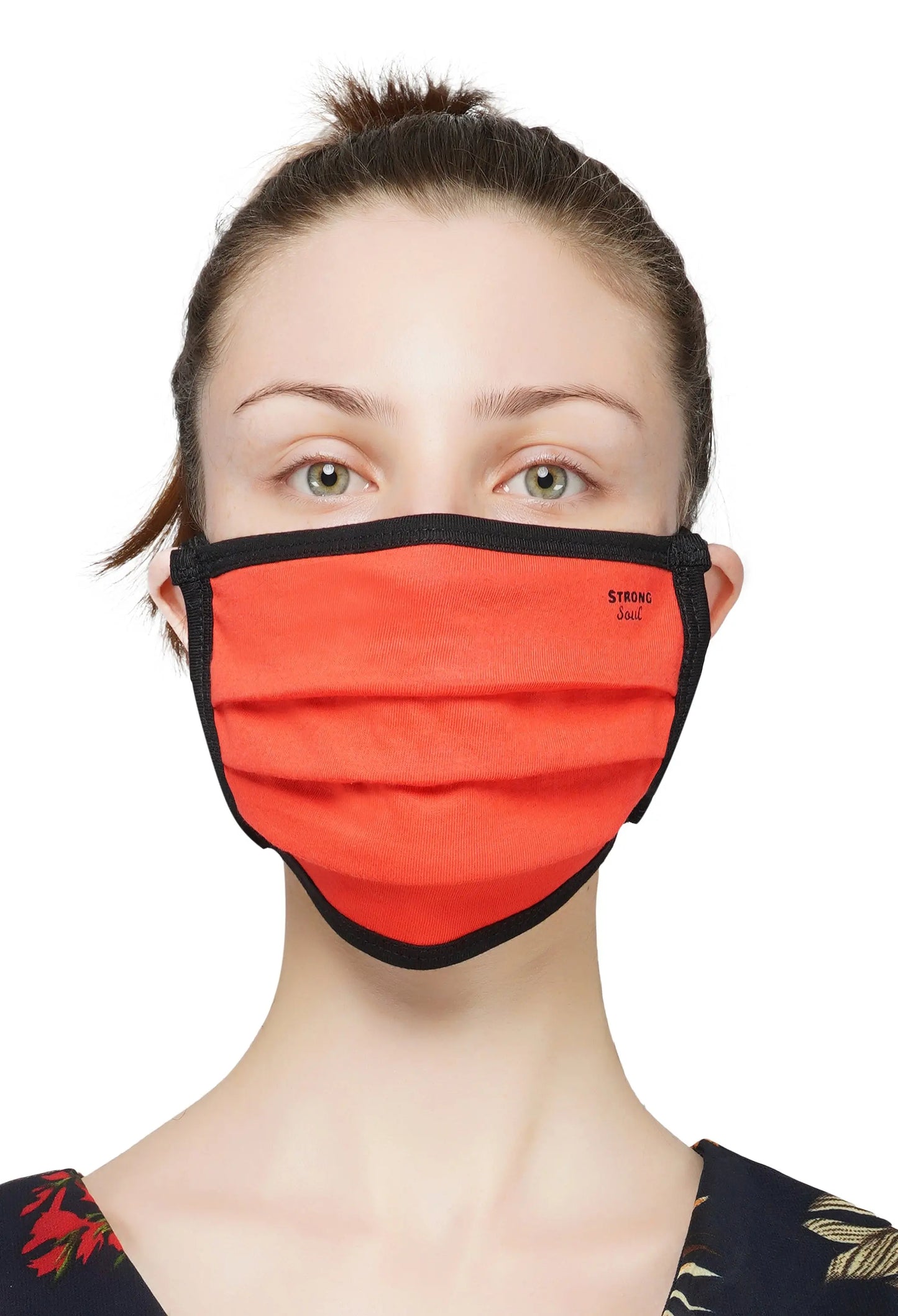 SS Essentials - Strong Shield Orange Unisex Mask (Pack of 3,4,5) Strong Soul Accessories