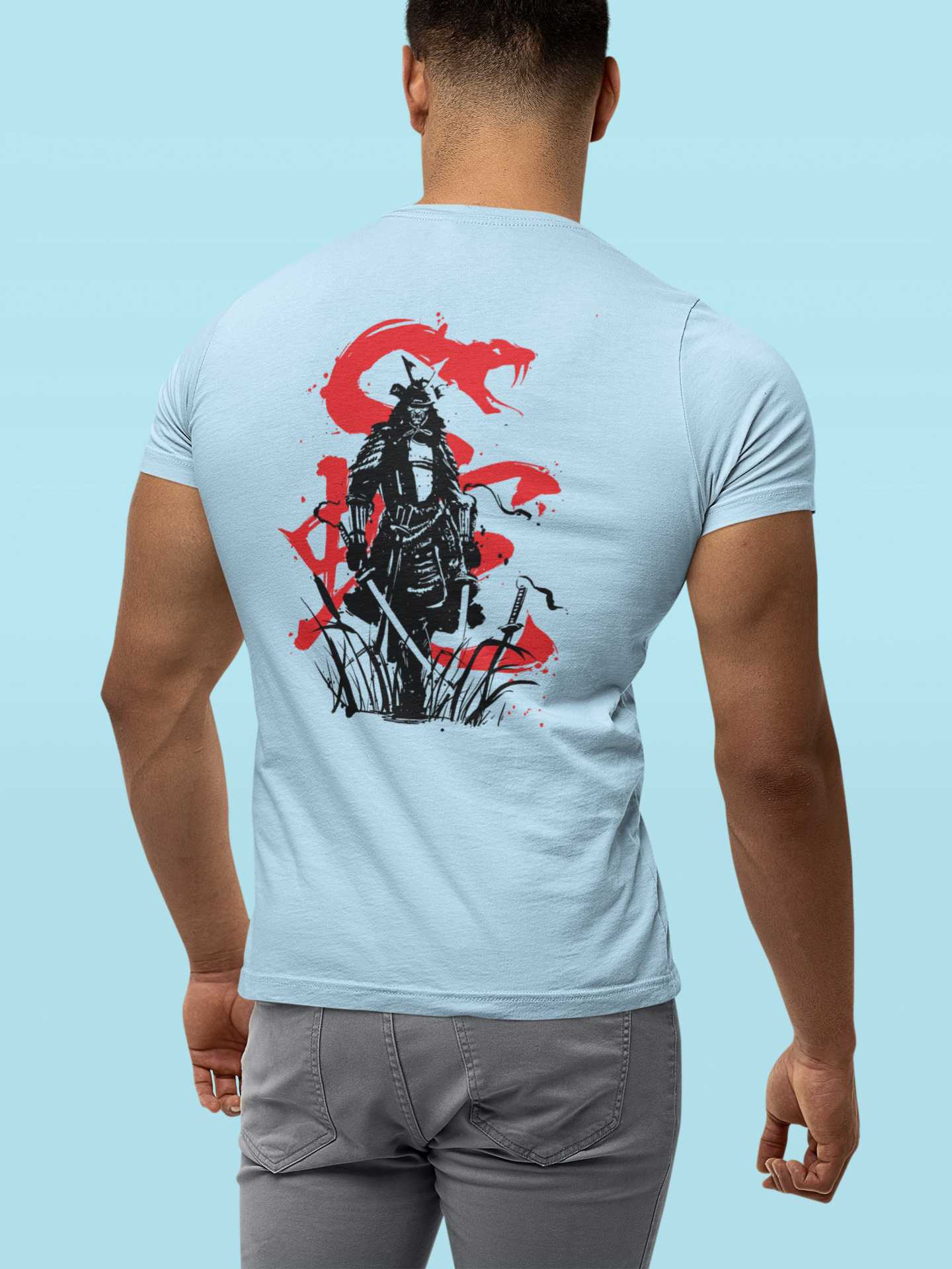 Snake Samurai - Gym T-Shirt Strong Soul Shirts & Tops