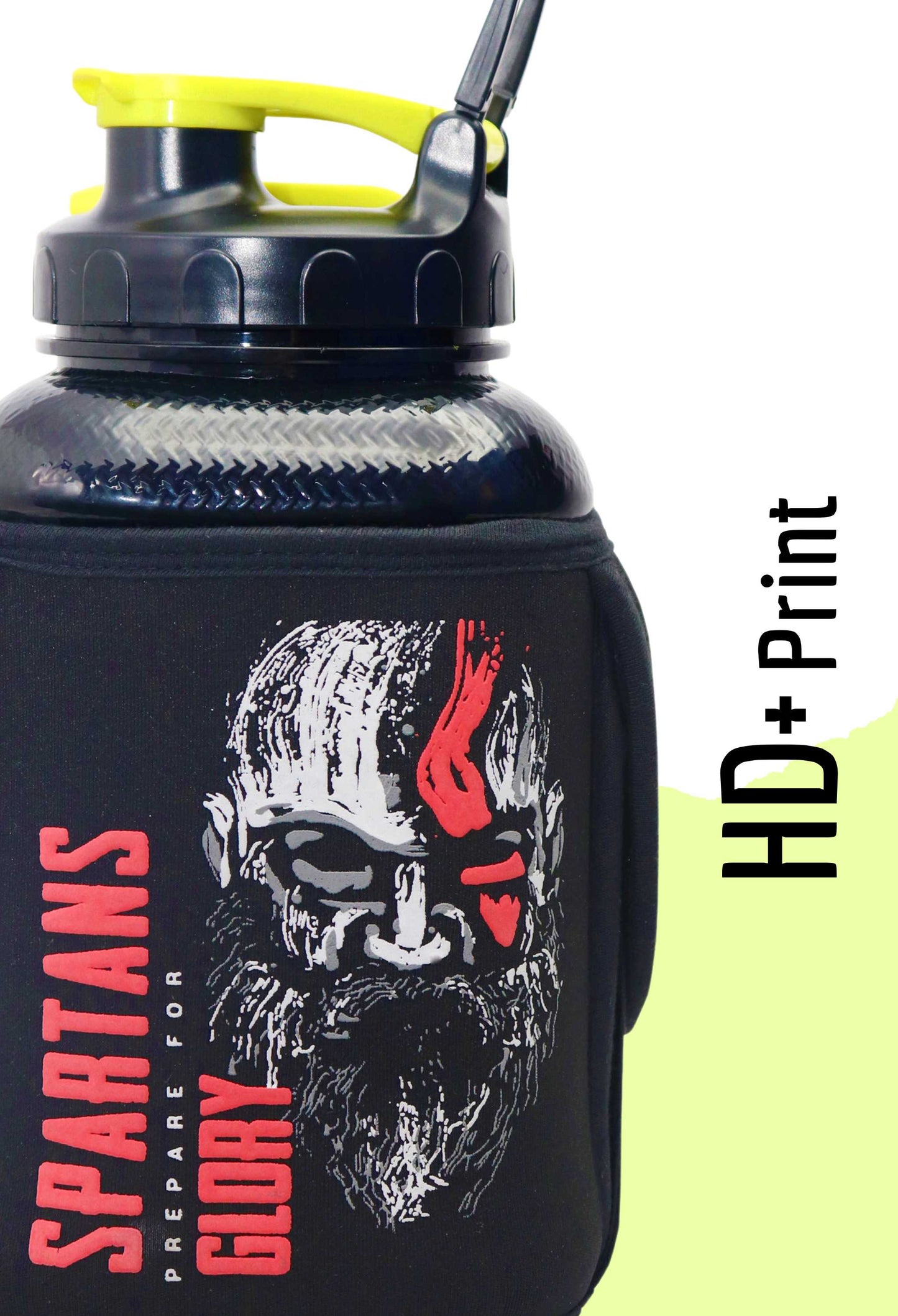 Spartans Prepare For Glory - Monster Gallon Gym Bottle 2.2L Strong Soul Gym Bottle