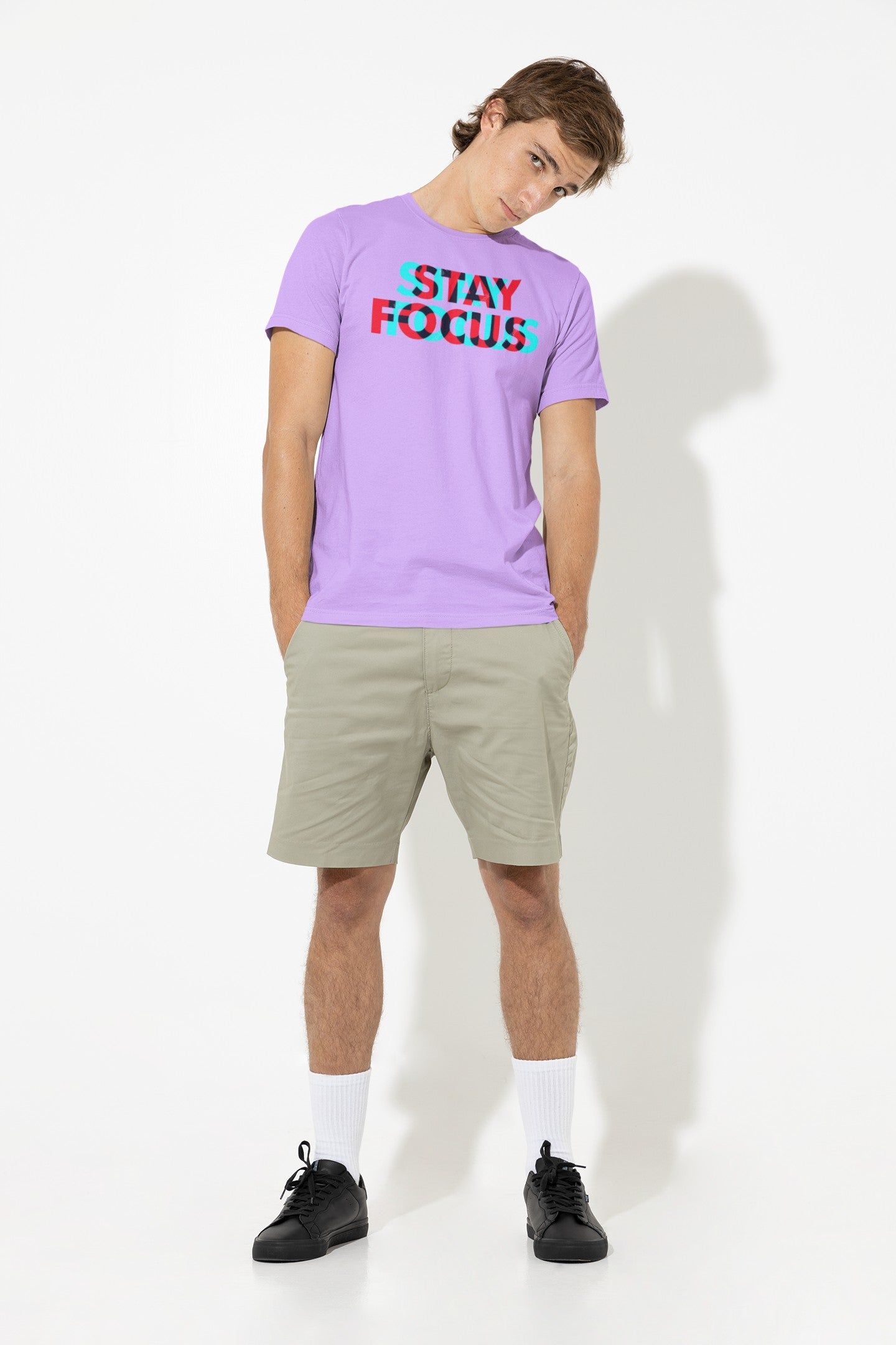 Gym T Shirt - Stay Focus with premium cotton Lycra. The Sports T Shirt by Strong Soul