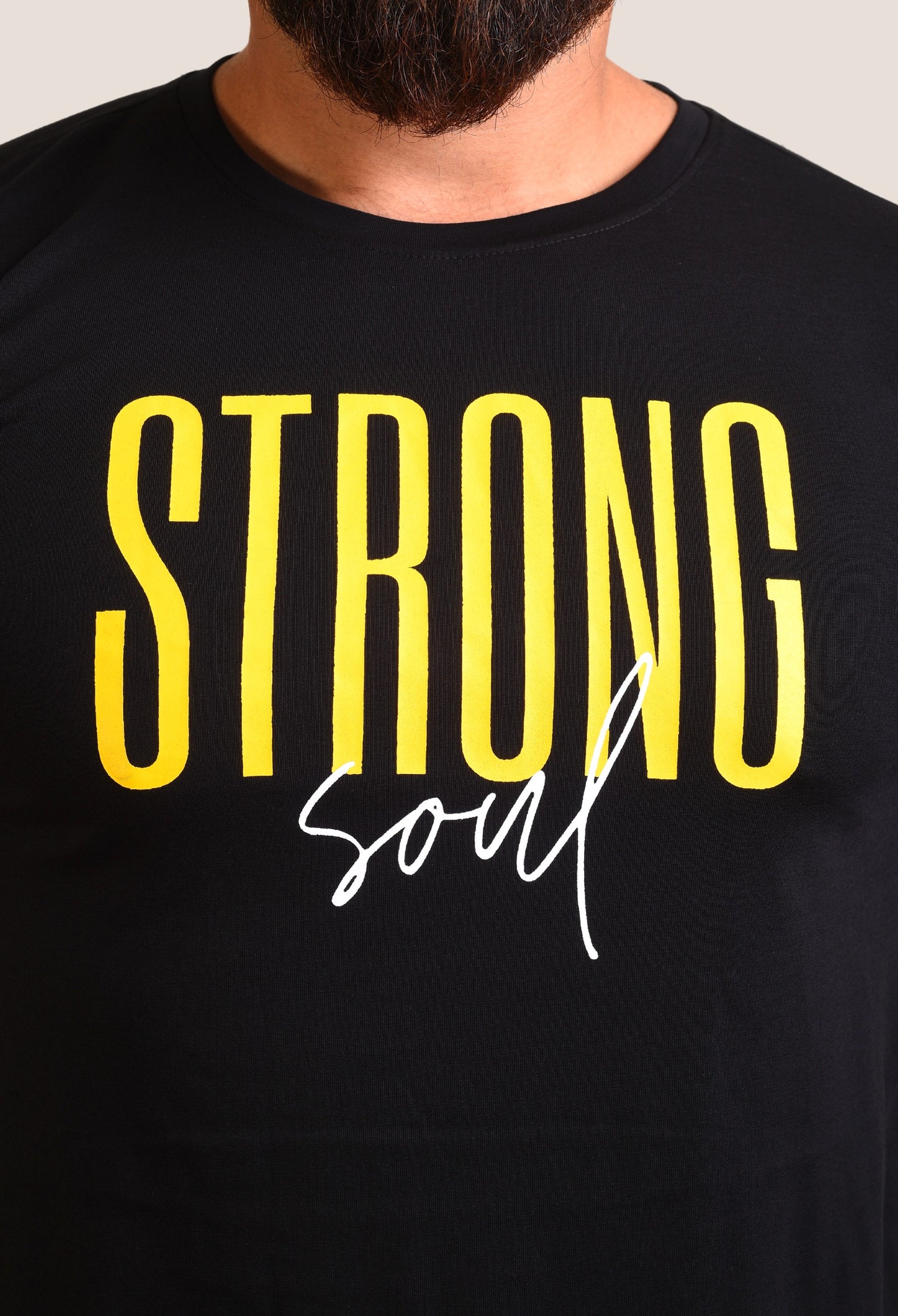 Gym T Shirt - Strong Soul 2.0 - Men T-Shirt with premium cotton Lycra. The Sports T Shirt by Strong Soul_